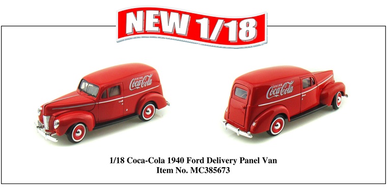 Motor City Classics Coca-Cola 1/18 1940 Ford Del Van